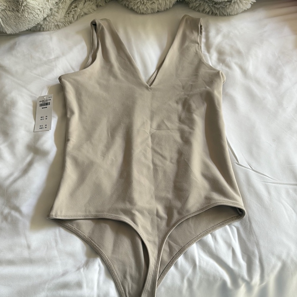 Abercrombie and Fitch light tan bodysuit NWT